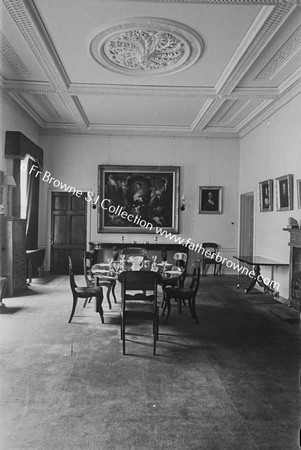 BORRIS HOUSE DINING ROOM FROM NORTH WITH CEILING